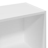 Boekenkast 57x28,5x107,5 cm bewerkt hout wit - thumbnail