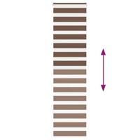 VidaXL Zebra rolgordijn 65x230 cm stofbreedte 60,9 cm polyester bruin - thumbnail