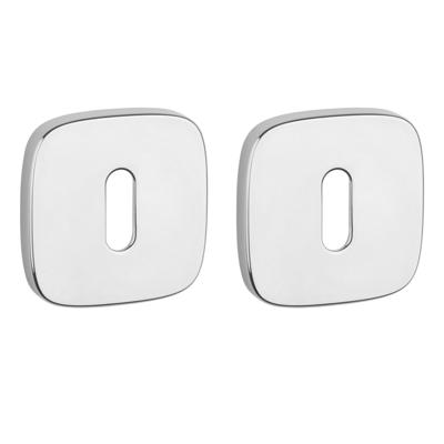 APRILE Sleutelrozet Afgerond Chroom Gepolijst 53x53x7mm