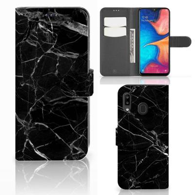 Samsung Galaxy A30 | Bookcase | Marmer Zwart - Origineel Cadeau Vader