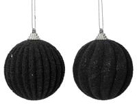 Kerstbal foam d8 cm zwart a2 kerst Decoris - Decoris - thumbnail