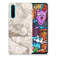 OnePlus Nord | TPU | Siliconen hoesje | Marmer Beige - thumbnail