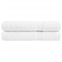 VidaXL Handdoeken solund 2 st 600 g/m² 100x200 cm wit - thumbnail