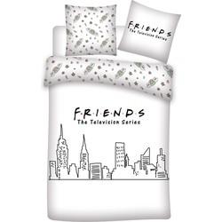 Friends Dekbedovertrek wit- 240 x 220 cm