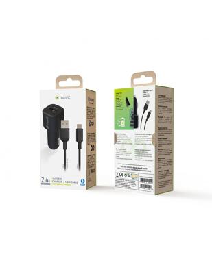 Oplader voor elektrische auto Muvit 1,2 m Zwart Oplader voor elektrische auto Muvit 1,2 m Zwart