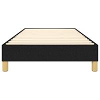 Bedframe zonder matras 80x200 cm stof zwart - thumbnail