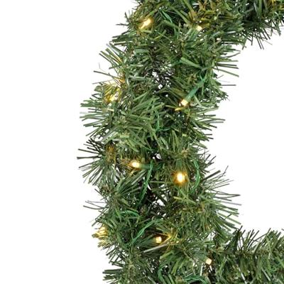 Kerstkrans Imperial krans bo D50 cm 40 LED groen/wit Everlands - Everlands - thumbnail