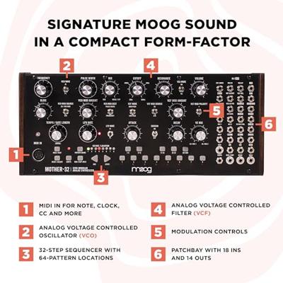 Moog Mother-32 semi-modulaire analoge synthesizer Eurorack