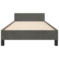 Bedframe zonder matras 80x200 cm fluweel donkergrijs - thumbnail
