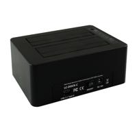 LC-Power LC-DOCK-C basisstation voor opslagstations USB 3.1 (3.1 Gen 2) Type-C Zwart - thumbnail