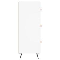 Dressoir 34,5x34x90 cm bewerkt hout wit - thumbnail