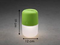 Konstsmide 7805-602 Assisi Tafellamp op zonne-energie 1 W Warmwit Groen - thumbnail