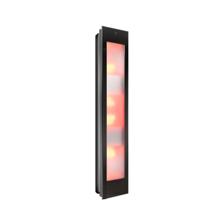 Sunshower Combi Mat Zwart UV en Infrarood Opbouwapparaat 29x144x22.8 cm Aluminium Mat Zwart Sunshower - thumbnail
