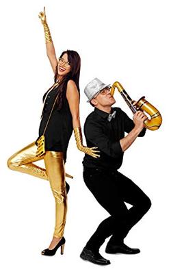 Gouden legging metallic