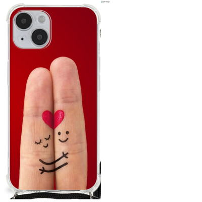 iPhone 14 Plus Anti Shock Bumper Case Liefde - Origineel Romantisch Cadeau
