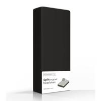 Split-Topper Hoeslaken Romanette Zwart-160 x 210 cm - thumbnail