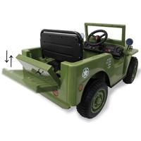 Jamara Ride-on Jeep Willys MB Army groen 12V - thumbnail