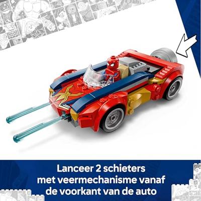 LEGO MARVEL 76336 Spider-Man-auto vs. Venomized Wolverine