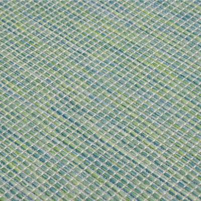 VidaXL Buitenkleed platgeweven 140x200 cm turquoise