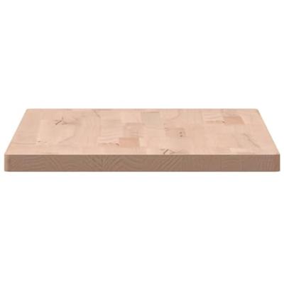 Tafelblad rechthoekig 80x40x2,5 cm massief beukenhout