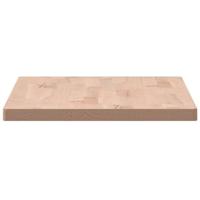 Tafelblad rechthoekig 80x40x2,5 cm massief beukenhout - thumbnail