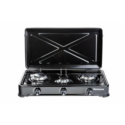 Ravanson K-03TB Zwart, Wit Aanrecht 60 cm Gaskookplaat 3 zone(s)