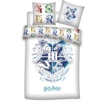 Harry Potter Dekbedovertrek - Hogwarts wit Polyester - thumbnail