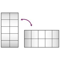 VidaXL Wandspiegel rechthoekig 50x100 cm ijzer zwart - thumbnail