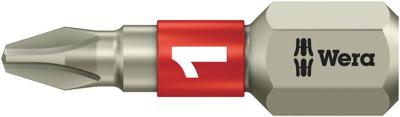 Wera 3851/1 TS Bits Phillips, RVS, PH 1 x 25 mm - 1 stuk(s) - 05071010001 Wera 3851/1 TS Bits Phillips, RVS, PH 1 x 25 mm - 1 stuk(s) - 05071010001