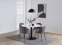 Bendt Eetkamerstoel 'May' Velvet, kleur Donkergrijs - thumbnail