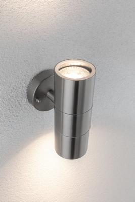 Paulmann 94331 Wandlamp GU10 RVS (geborsteld) Paulmann 94331 Wandlamp GU10 RVS (geborsteld)