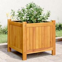 VidaXL Plantenbak met voering 42x42x40 cm massief acaciahout - thumbnail