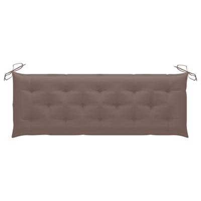 vidaXL Tuinbankkussen 150x50x7 cm stof taupe
