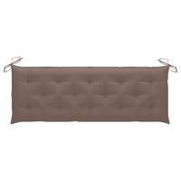 vidaXL Tuinbankkussen 150x50x7 cm stof taupe - thumbnail