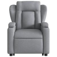 Sta-op-stoel verstelbaar stof lichtgrijs - thumbnail