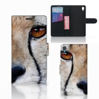 Sony Xperia Z3 | Telefoonhoesje | Met pasjeshouder | Cheetah - thumbnail