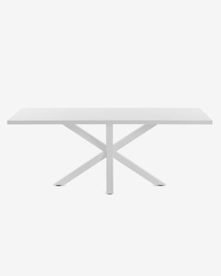 Kave Home Eettafel 'Argo' Wit, 160 x 100cm