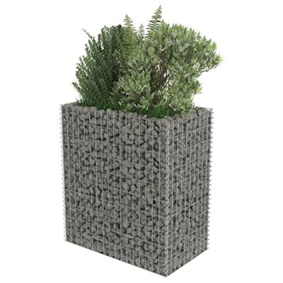 Gabion plantenbak 90x50x100 cm gegalvaniseerd staal