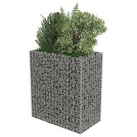 VidaXL Gabion plantenbak verhoogd 90x50x100 cm gegalvaniseerd staal - thumbnail