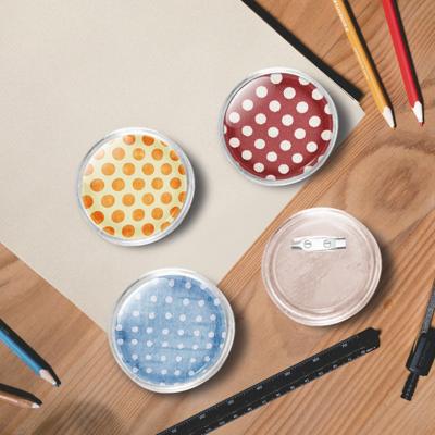 Buttons met spelden 100 st 58 mm acryl - thumbnail