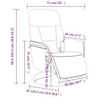 Massagestoel verstelbaar met voetensteun fluweel donkergroen - thumbnail