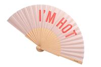 Houten waaier I'm Hot - Lichtroze - thumbnail