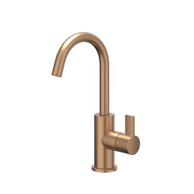 Wastafelkraan IVY Pact Draaibare Uitloop Coldstart Geborsteld Mat Koper PVD IVY