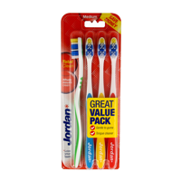 Jordan Tandenborstel totalclean medium 4 Stuks - thumbnail