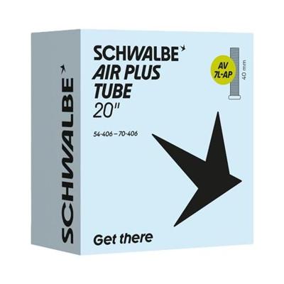 Schwalbe binnenband 20x2.10/3.00 54/70-406 av7l-ap air plus Schwalbe binnenband 20x2.10/3.00 54/70-406 av7l-ap air plus