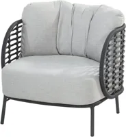 Loungestoel Fabrice antracite incl. 2 kussens | 4 Seasons Outdoor - thumbnail