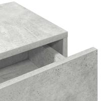 Wandschap met lades 80x33x17 cm bewerkt hout betongrijs - thumbnail