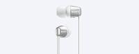 Sony WI-C310 draadloze in-ear hoofdtelefoon, 15 uur batterijduur, voice assistent, magnetische oordopjes, ontwerp met achter-the-neck, geïntegreerde headset-functie, headset met microfoon, wit - thumbnail