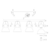 Mexlite Spot gearwood 2729w wit - thumbnail