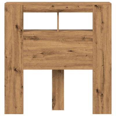 Hoofdeinde met LED 180x18,5x103,5 cm hout artisanaal eikenkleur - thumbnail